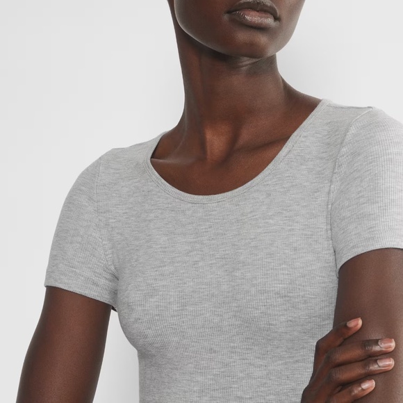 Aritzia Crewneck ribbed maxi dress – Heather Chrome (XS) - Picture 8 of 12